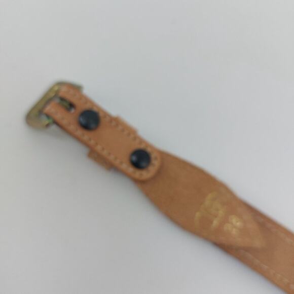 CDE Belt Size 28 Women Leather Tips Hand Beaded Star Flags - Picture 4 of 13